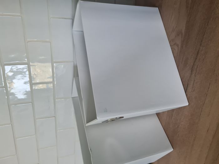 2 boîtes de rangement pliantes en carton blanc - photo numéro 6