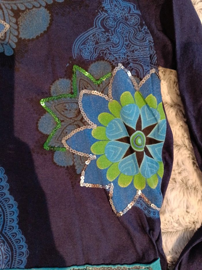 Haut manches longues Desigual 9/10 ans - photo numéro 3