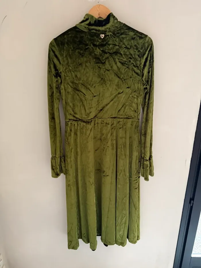 Robe verte en velours Twinset - photo numéro 2
