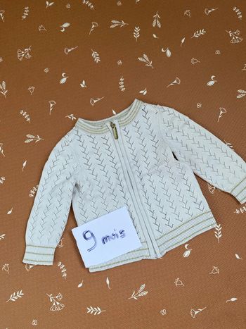 Gilet ajouré 9 mois