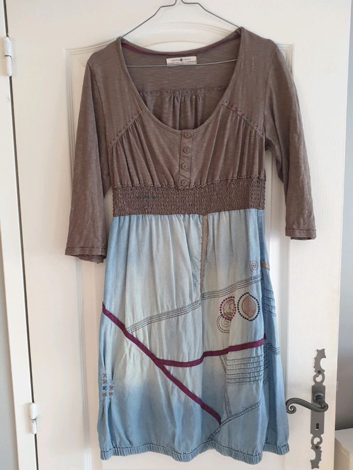 Robe jeans et tissus