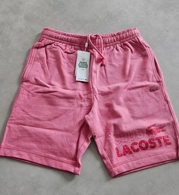 Short Lacoste Club Letters rose 🌹