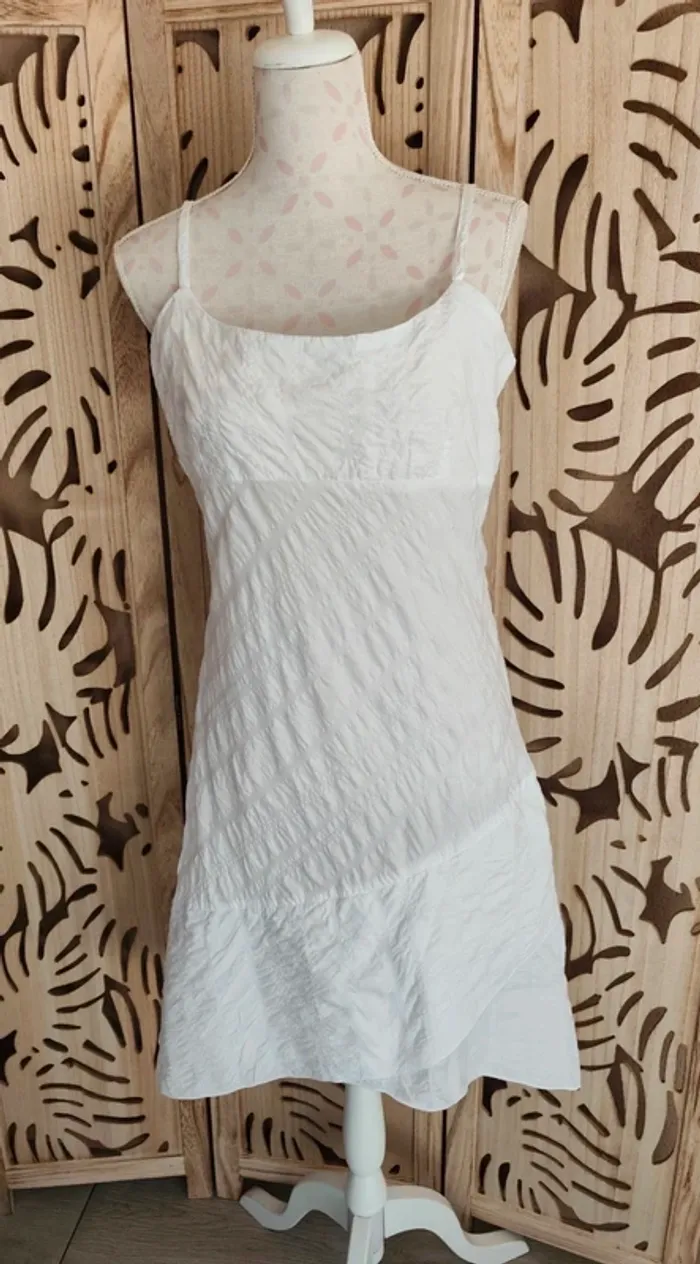 Robe asymétrique fine bretelles T 44 Coton du Monde - photo numéro 3
