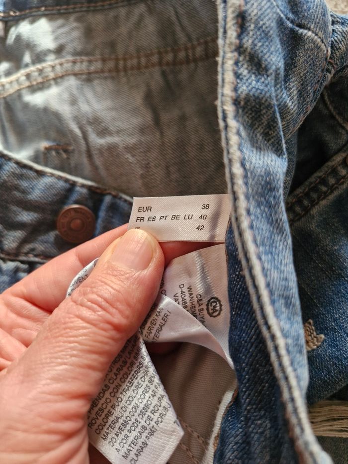 Jeans  the girlfriends avec  fleurs - photo numéro 3