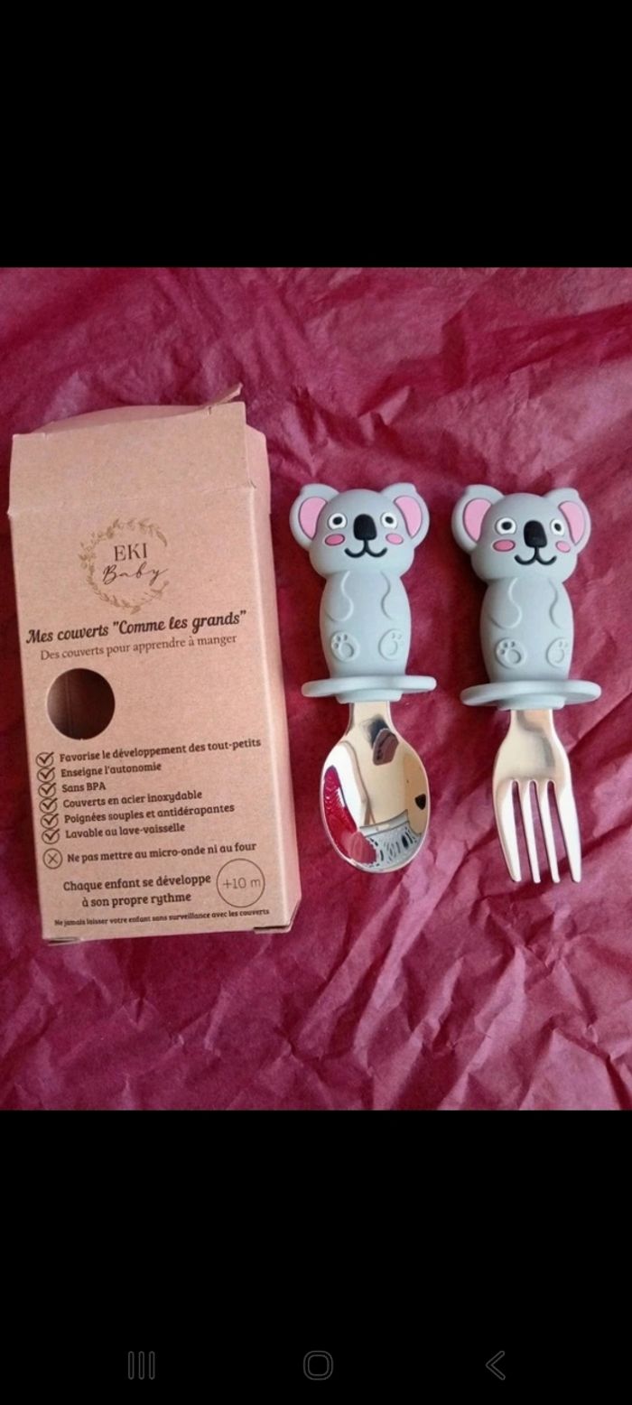 Couverts ergonomiques bébé