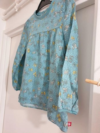 Blouse Haut top Chemise Coton Soie Petit Bateau Taille 6 ans