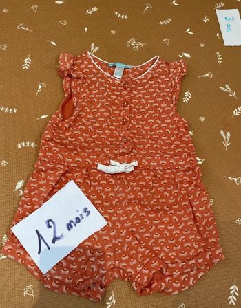Combishort 12 mois - cœurs