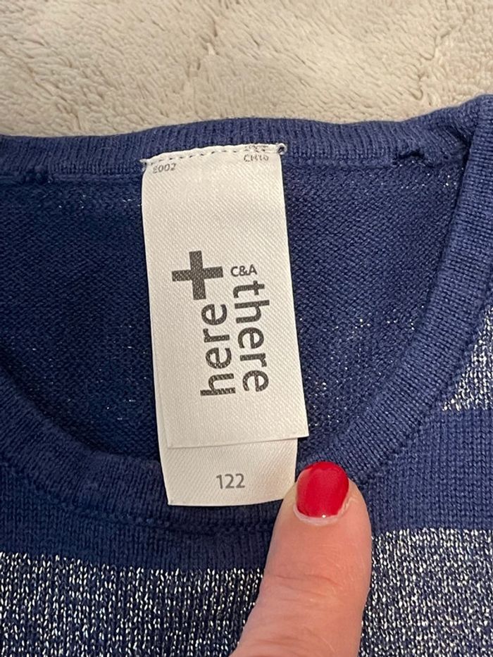 Robe bleu argentée - C&A - T. 7 ans / 122 cm - photo numéro 3