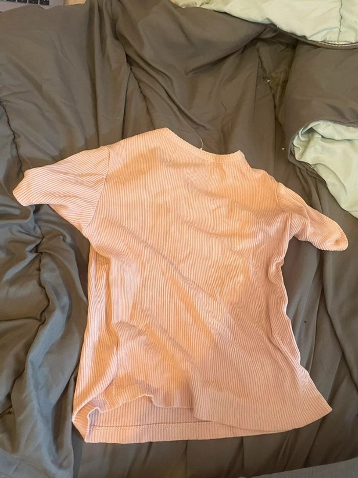 Top côtelé rose pâle Jennyfer – basique tendance - photo numéro 2