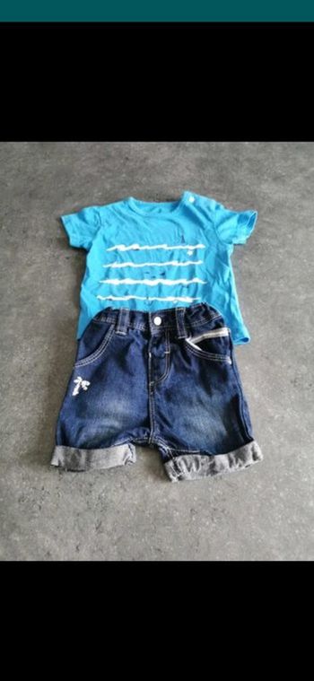 Tee shirt garçon et shirt en jean.