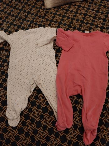 Lot 2 grenouillères 1/3 mois zara