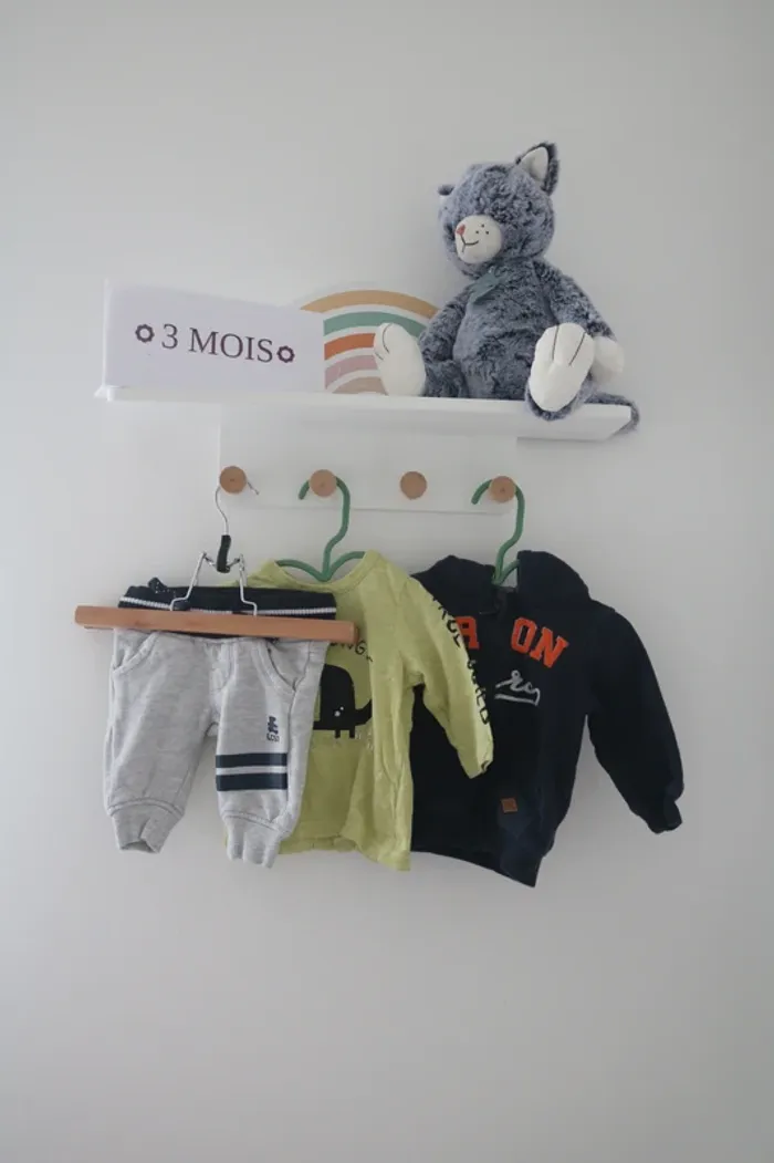 Ensemble automne/hiver haut/gilet Orchestra et jogging Lulu Castagnette 3 mois