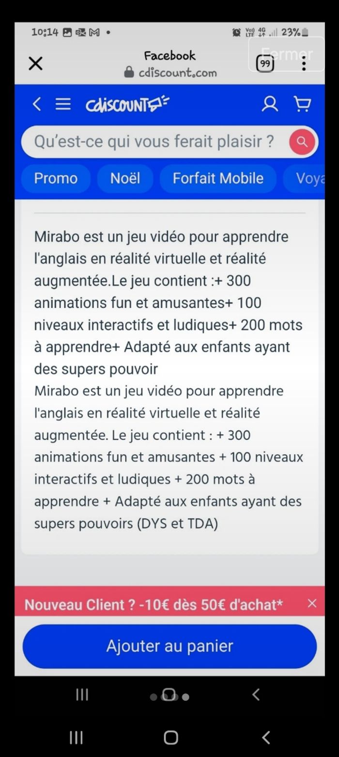 Casque VR avec application pour apprendre l'anglais - photo numéro 3