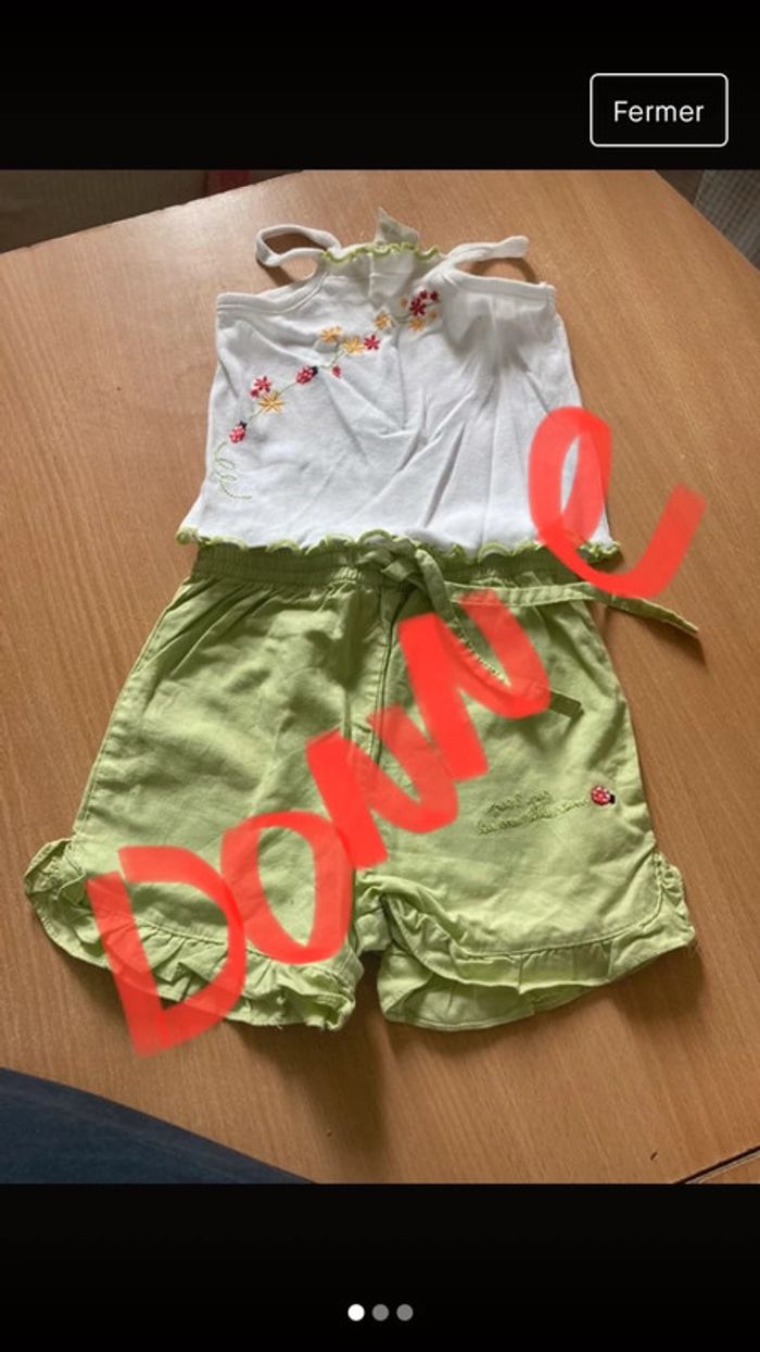 Donne Ensemble 2 pièces taille taille 6mois