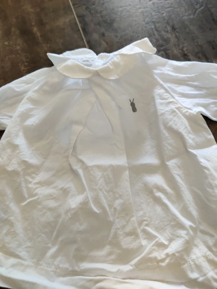 Tee shirt manches longues col claudine - photo numéro 2