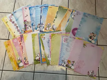 Lot de 50 feuilles Diddl