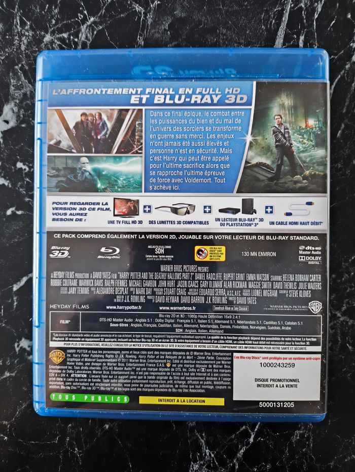 Harry Potter et les Reliques de la Mort Volume 2 3D en Blu-ray - photo numéro 2