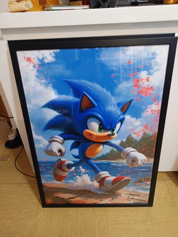 Cadre avec son affiche 