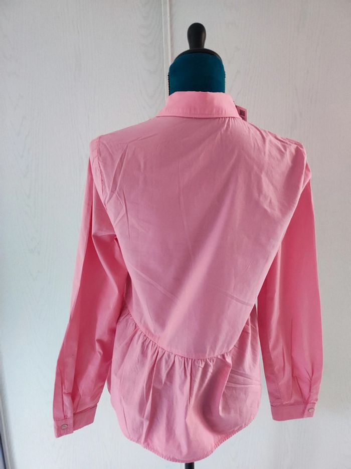 Chemise rose en coton - photo numéro 3