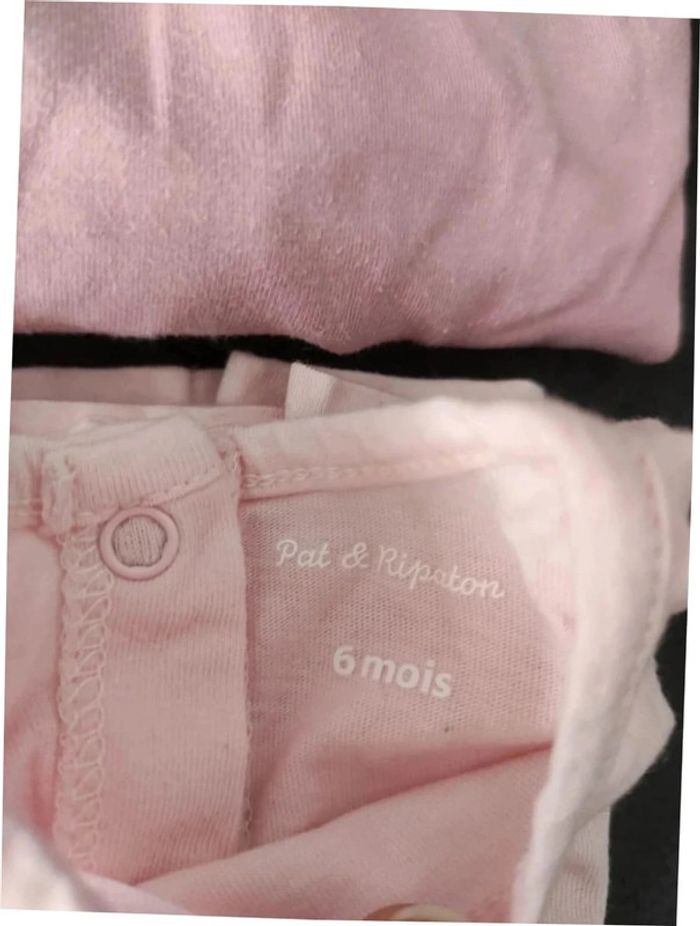 Lot de 5 tee-shirts manches longues 6 mois - photo numéro 3