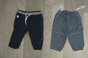 Pantalons x2, 6 mois garçon comme neufs
