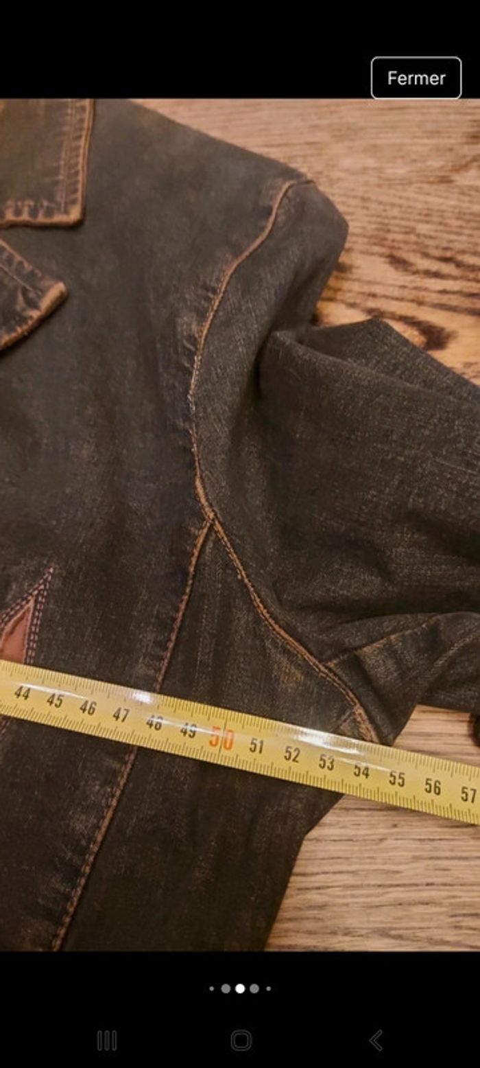 Veste en Jean marine et marron Olsen fr 46 - photo numéro 13