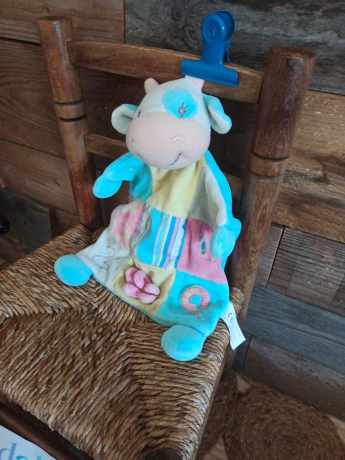 Doudou vache patchwork tbe - photo numéro 4