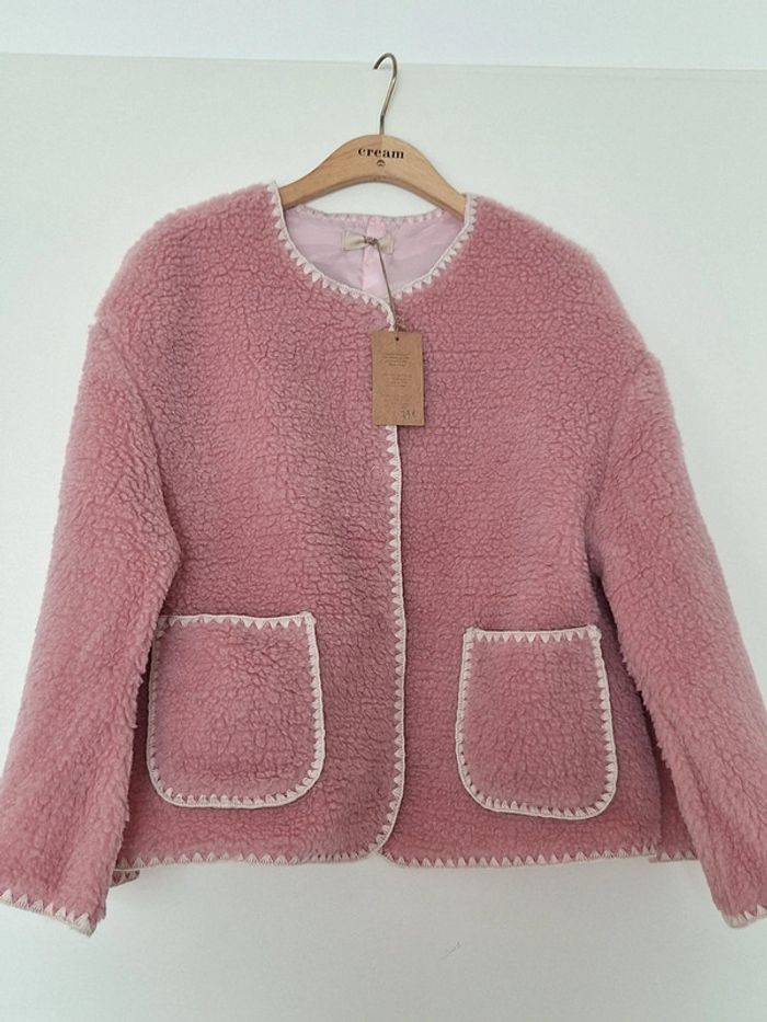 🌟 Manteau Veste rose J&L Paris taille unique 🌟