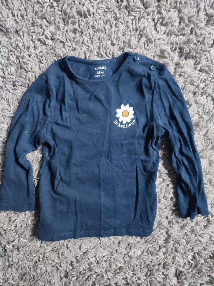 T-shirt manches longues 18 kiabi