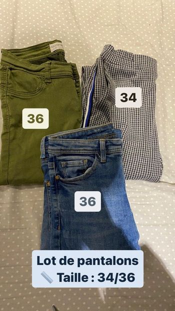 Lot de pantalons femme