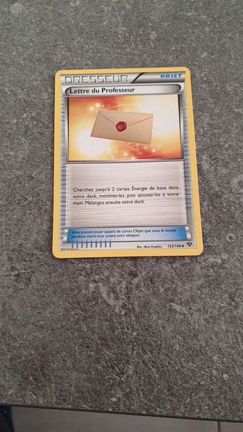 Carte Pokemon Lettre du professeur