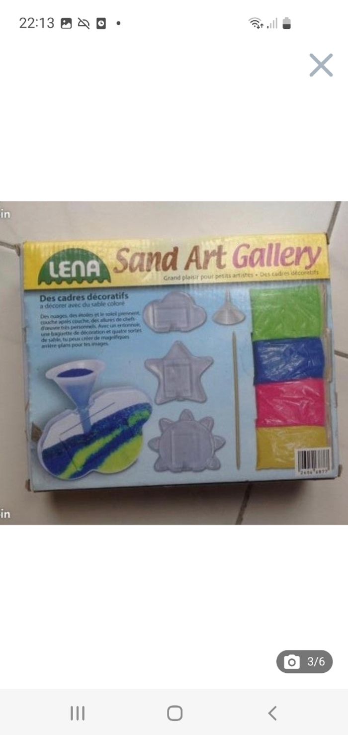 Jeu créatif - Sand art gallery / Cadres en sable - photo numéro 3