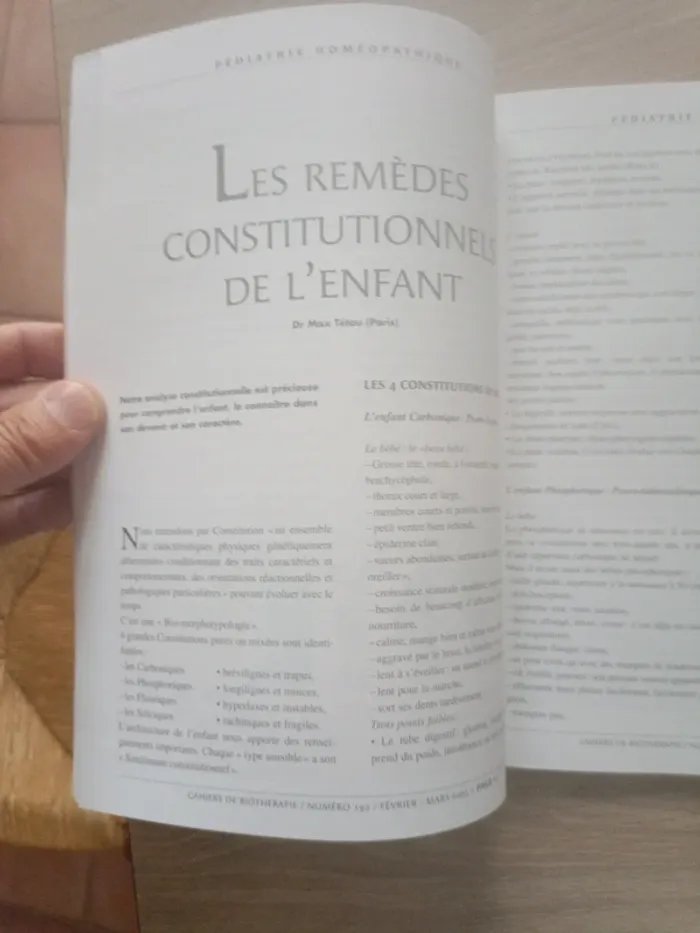 Cahier de biothérapie Pédiatrie homéopathique - photo numéro 6