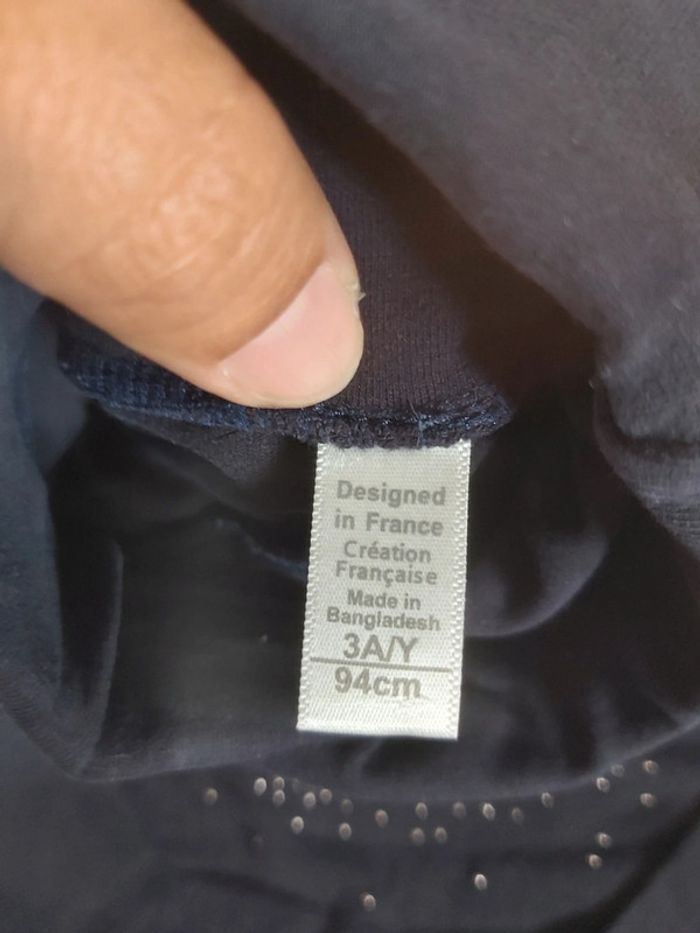 Lot de 3 tee-shirts col roulés fille Obaībi 3 ans (78) - photo numéro 9