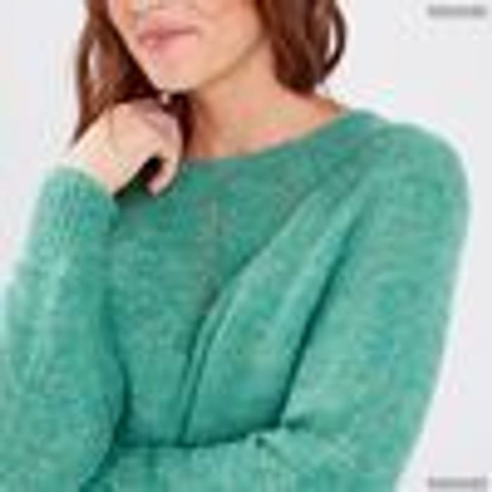 PULL CONFECTIONNÉ EN FRANCE VERT MENTHE FEMME - taille 5 - Bréal - photo numéro 2