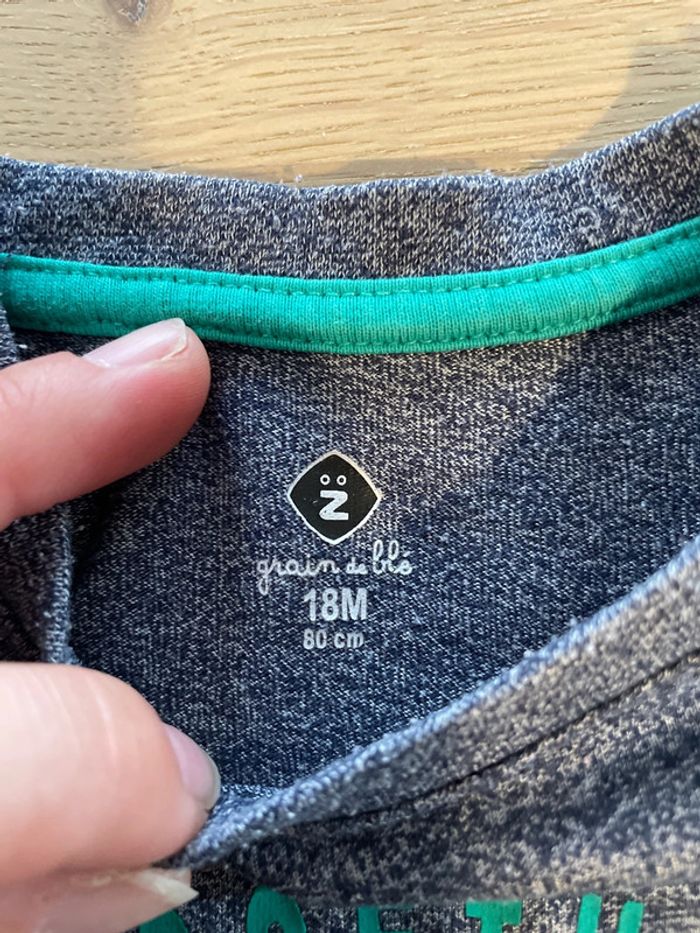 T-shirt manches longues moucheté Z 18 mois - photo numéro 2