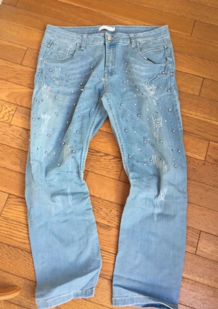 Jeans Voodoo à strass taille 42 - photo numéro 5