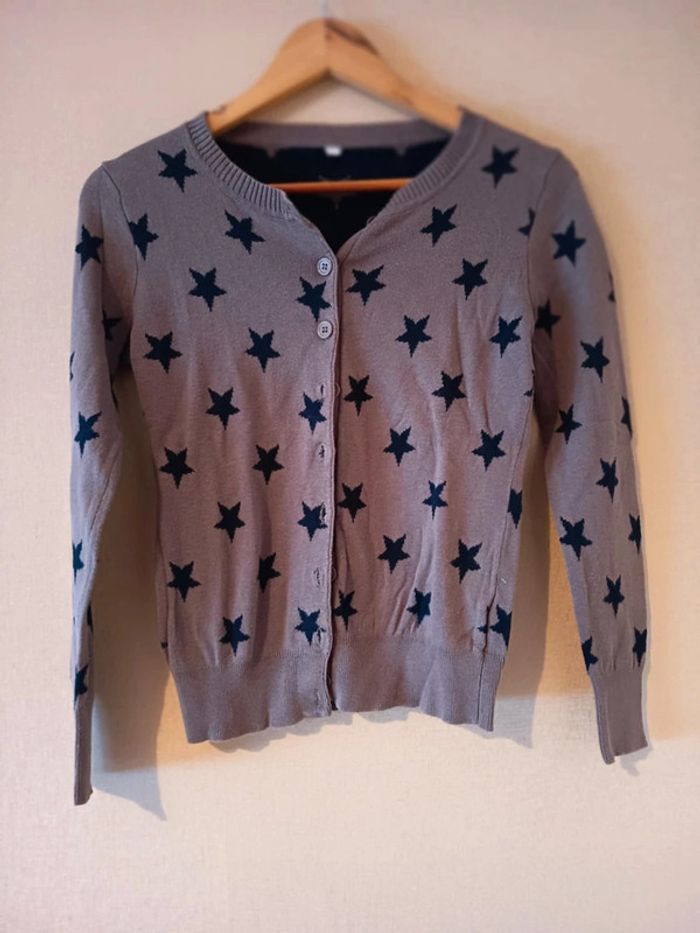 Gilet manches longues couleur intérieure différentes (D38)