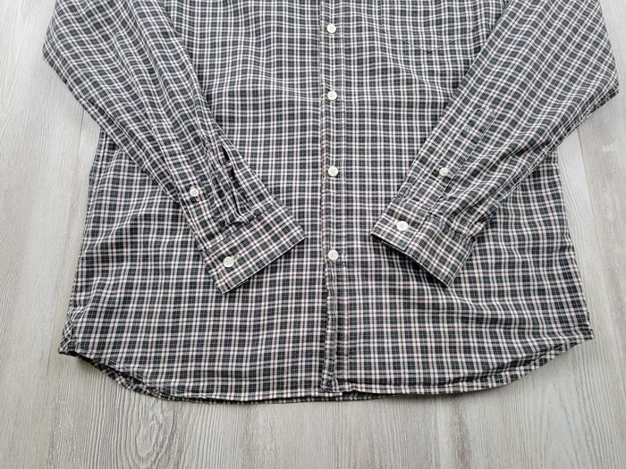 Chemise Lacoste homme – Petits carreaux vert foncé/blanc – Taille M – Excellent état - photo numéro 4