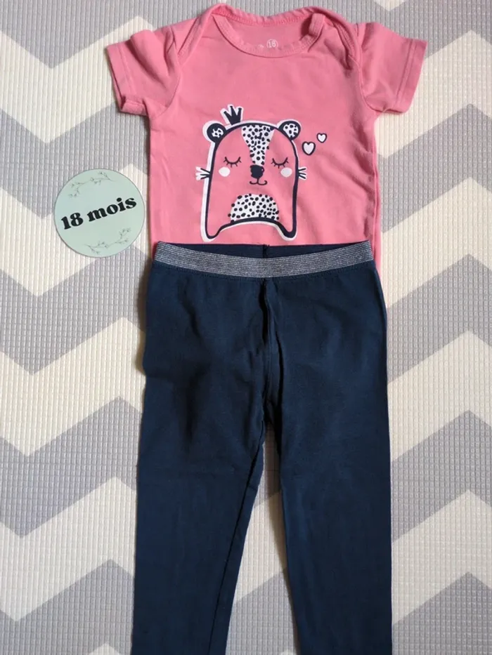 Ensemble body legging 18 mois