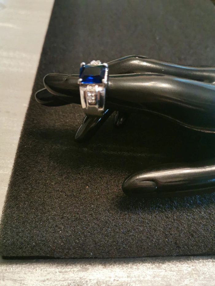 Bague homme pierre bleue T9 et T10
