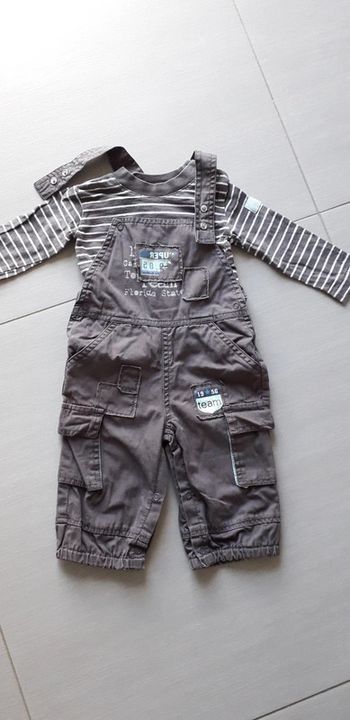 Ensemble salopette garçon 6 mois