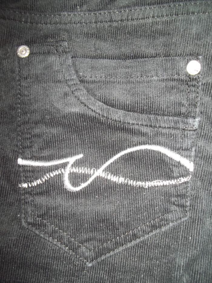 Pantalon velours noir Here&There 152 cm (Pant4) - photo numéro 4