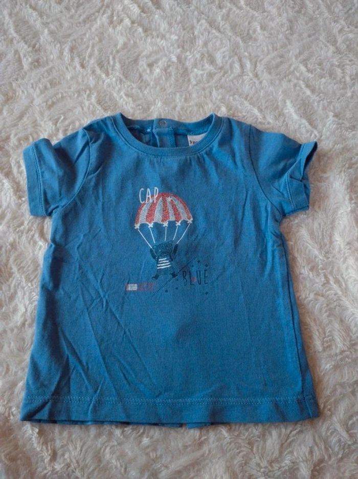 Ensembles (2 tee shirt manches longues et courtes +pantalon jeans) Garçon 3/6 mois - photo numéro 7