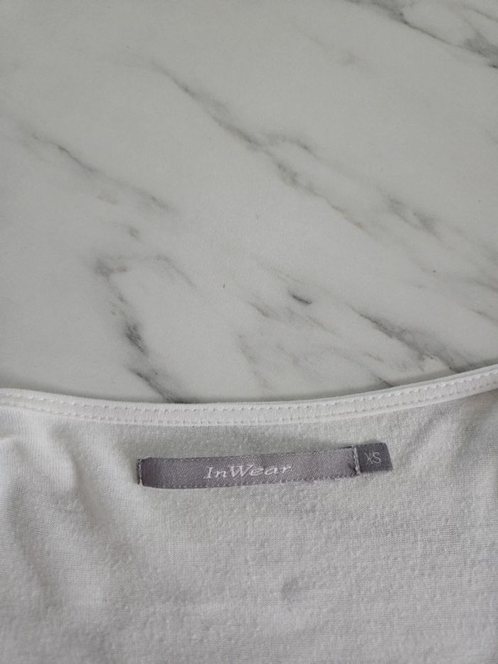 In Wear blouse blanche croisée taille XS - photo numéro 5