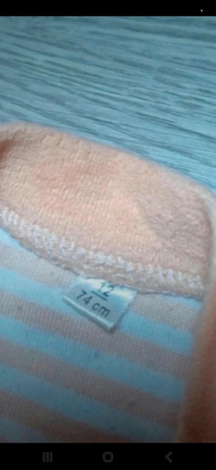 Pyjama ouverture avant 12mois 74cm 👻 - photo numéro 3