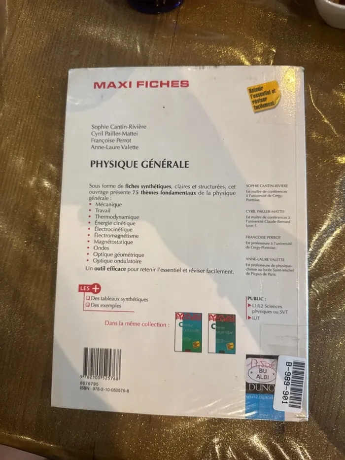 Livre maxi fiche, physique générale - photo numéro 3