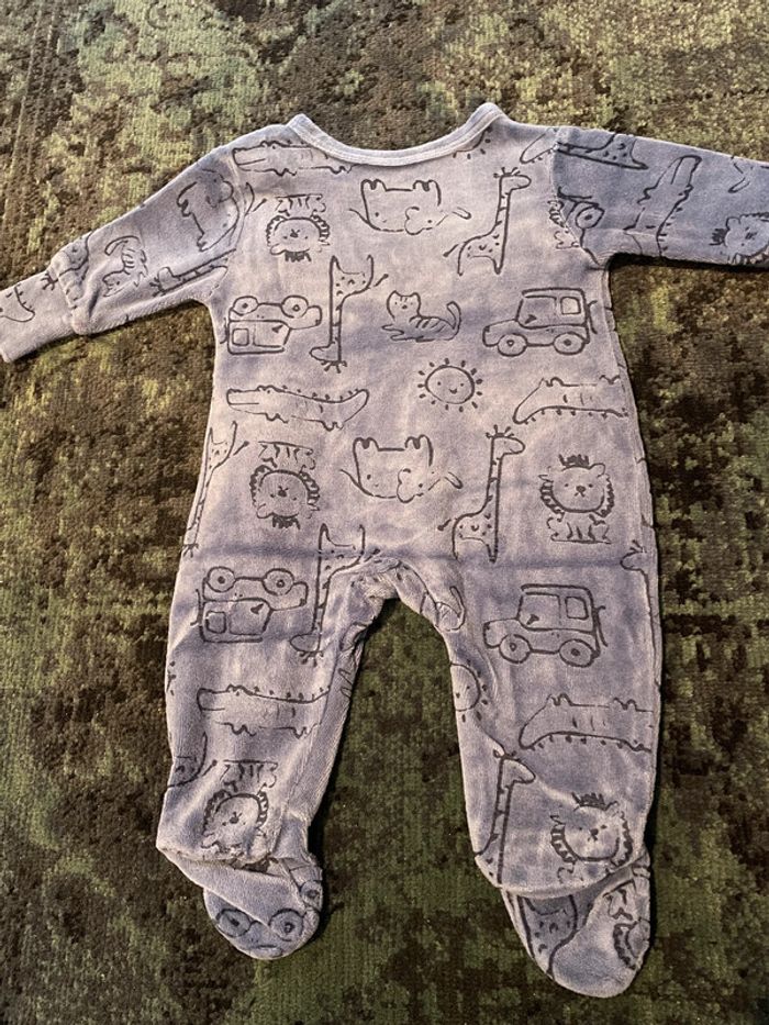 Pyjama velours 1 mois TEX - photo numéro 4