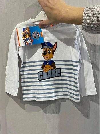 tee shirt manche longue pat patrouille