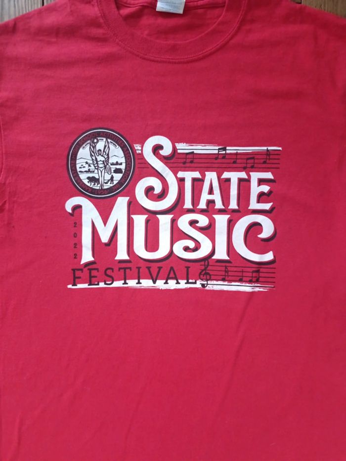T-shirt State Music Festival kansas hight school 2022 rouge M - photo numéro 2